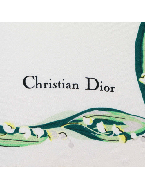 Carré DIOR soie bouquet de muguet