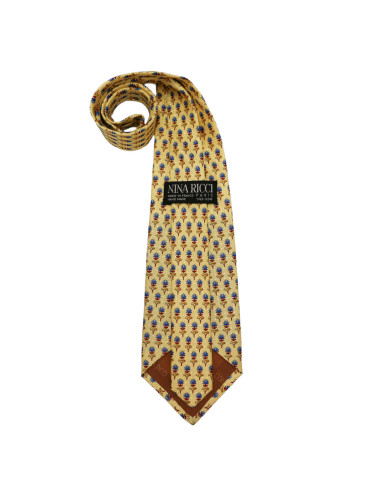 Cravatte NINA RICCI soie jaune 2