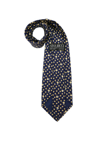 Cravatte NINA RICCI bleu soie 2