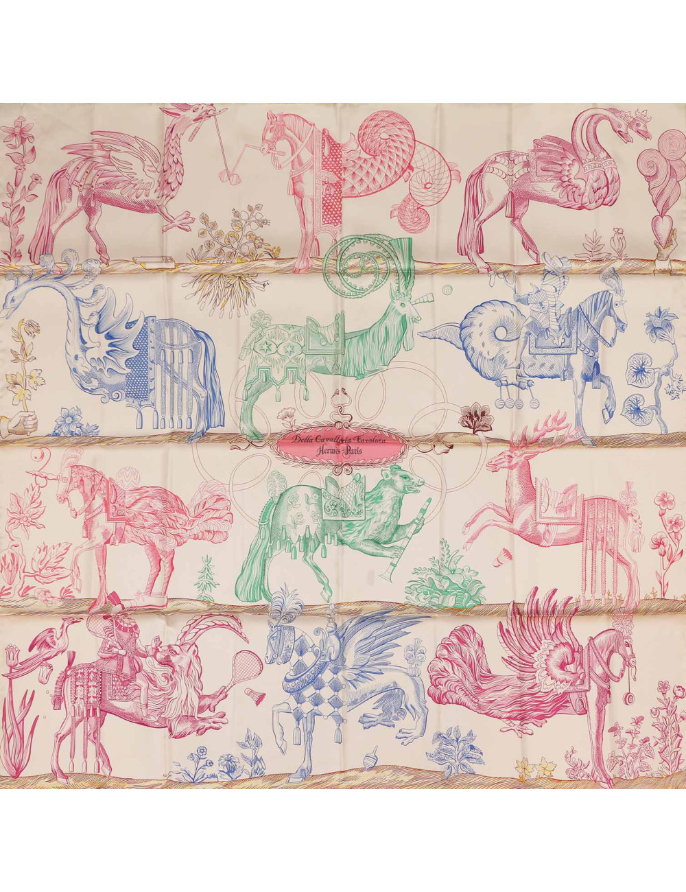 Carré double face HERMES Della Cavalleria Favolosa