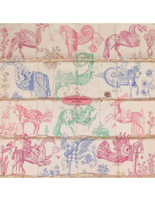 Carré double face HERMES Della Cavalleria Favolosa