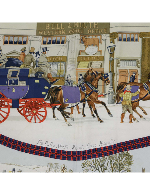 Carré HERMES L'hiver en poste