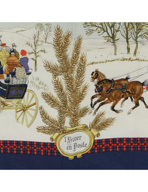 Carré HERMES L'hiver en poste