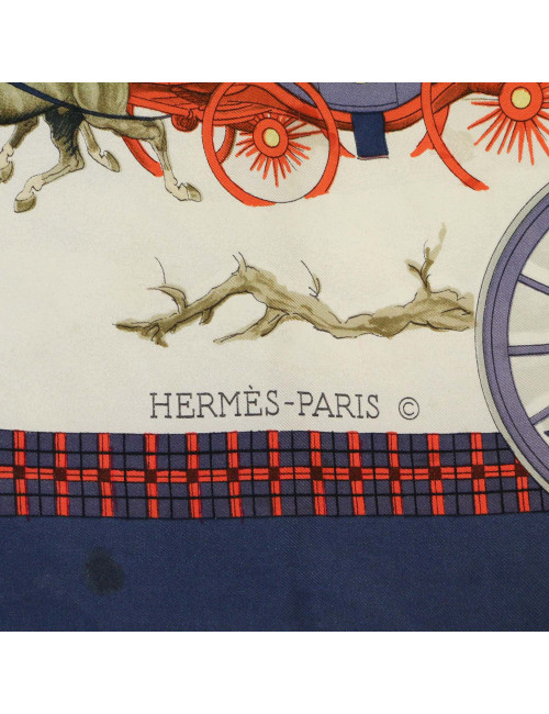 Carré HERMES L'hiver en poste