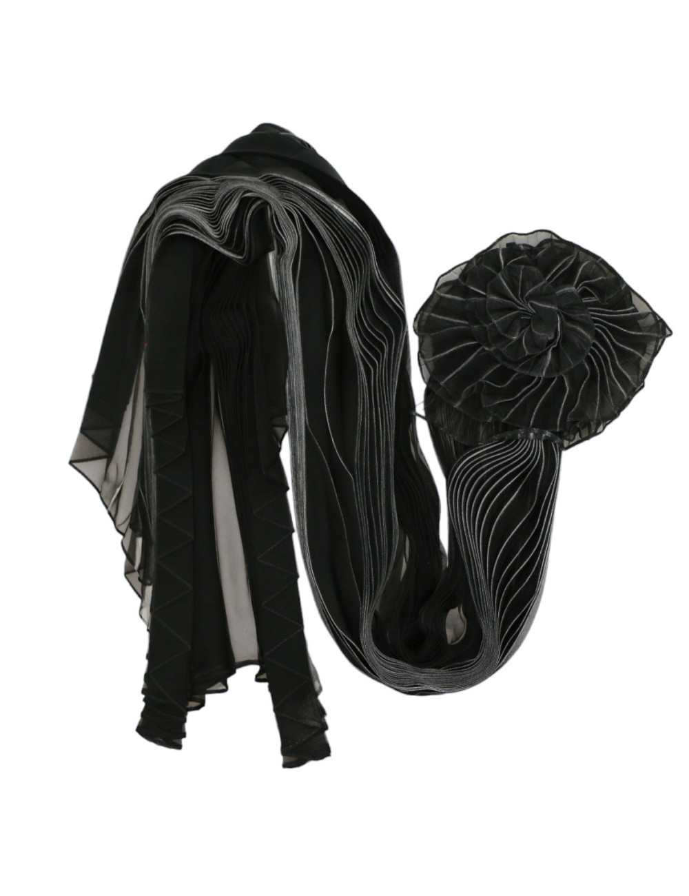 Châle VALENTINO voile de soie noir