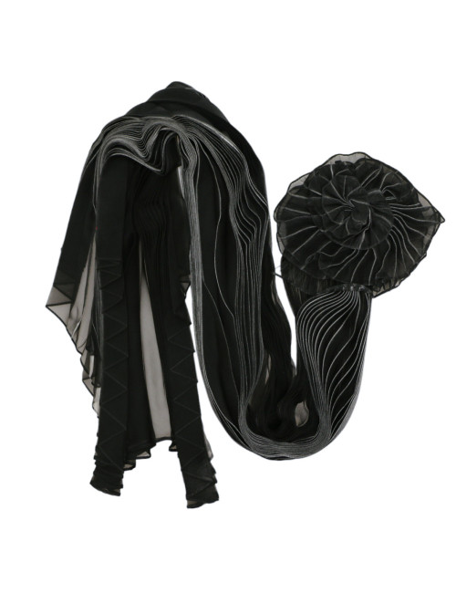 Châle VALENTINO voile de soie noir