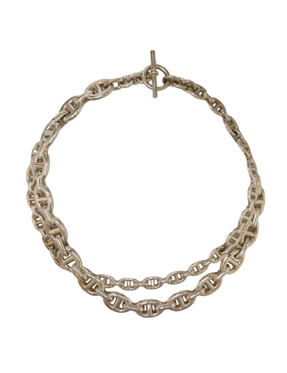 Collier HERMES chaine d'ancre echainée argent