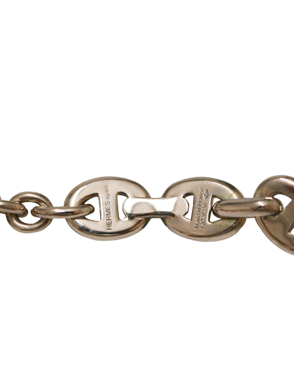 Collier HERMES chaine d'ancre echainée argent