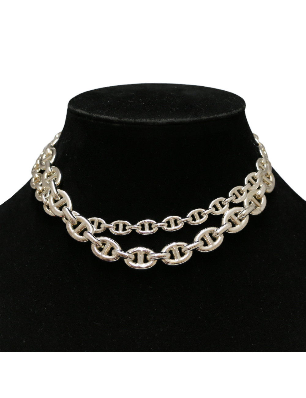 Collier HERMES chaine d'ancre echainée argent