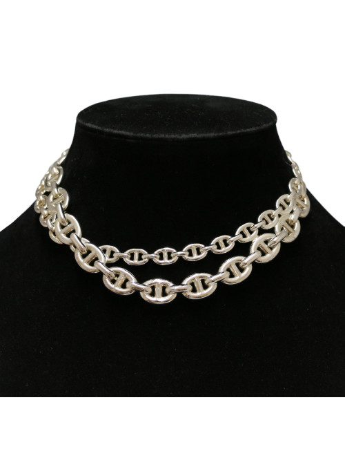 Collier HERMES chaine d'ancre echainée argent