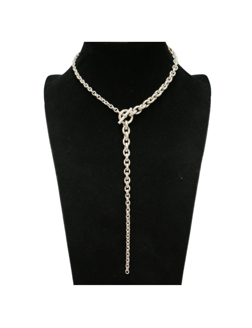 Collier HERMÈS Crescendo argent massif