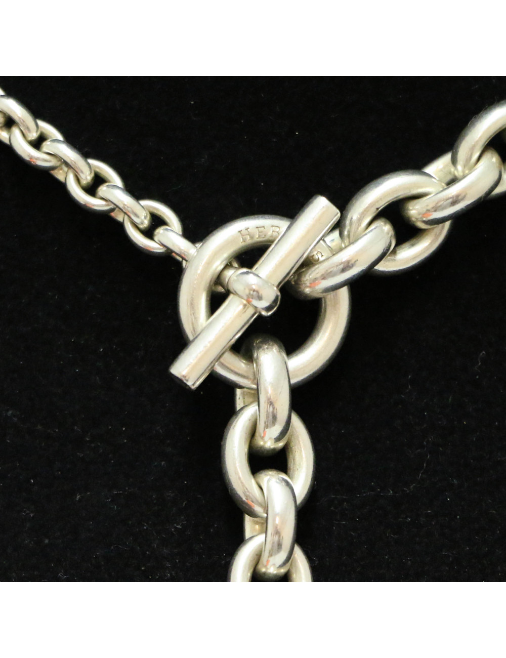 Collier HERMÈS Crescendo argent massif