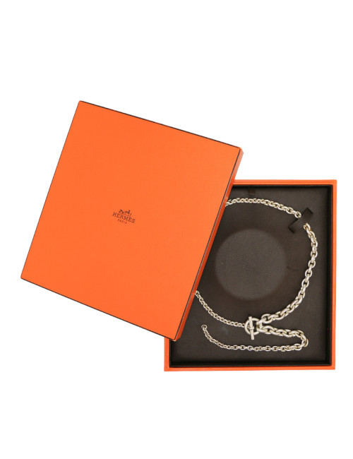Collier HERMÈS Crescendo argent massif