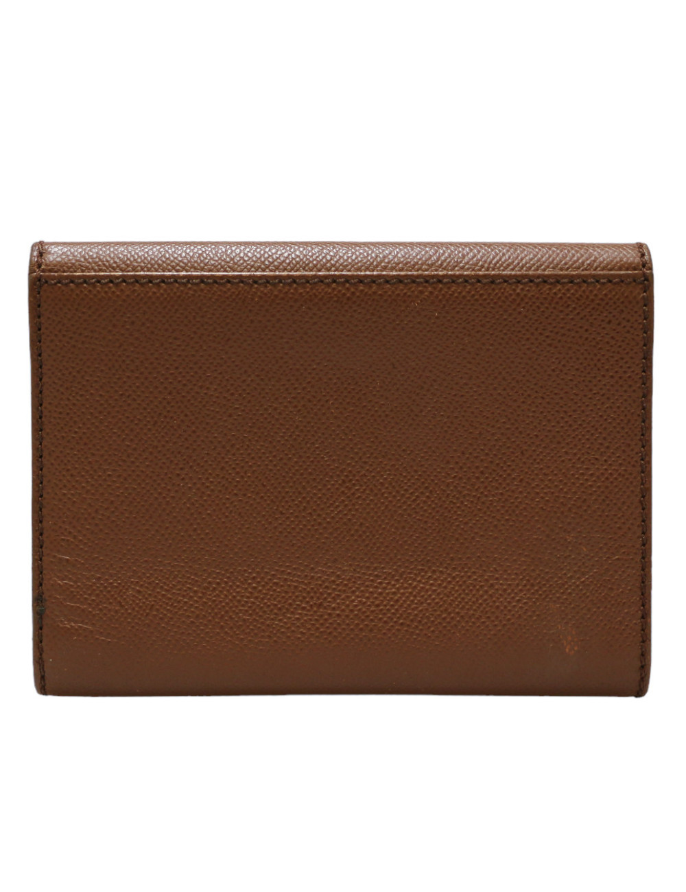 Porte cartes CHANEL cuir grainé marron