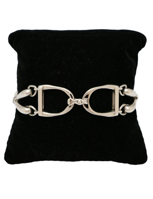 GUCCI vintage silver bit bracelet