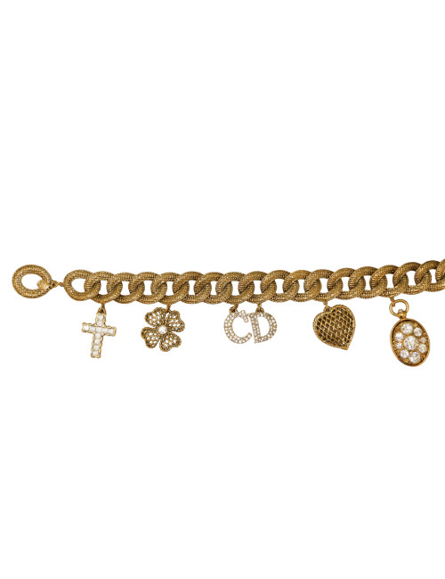 CHRISTIAN DIOR charms belt-necklace