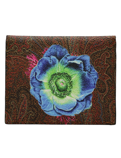 ETRO card holder Paisley canvas