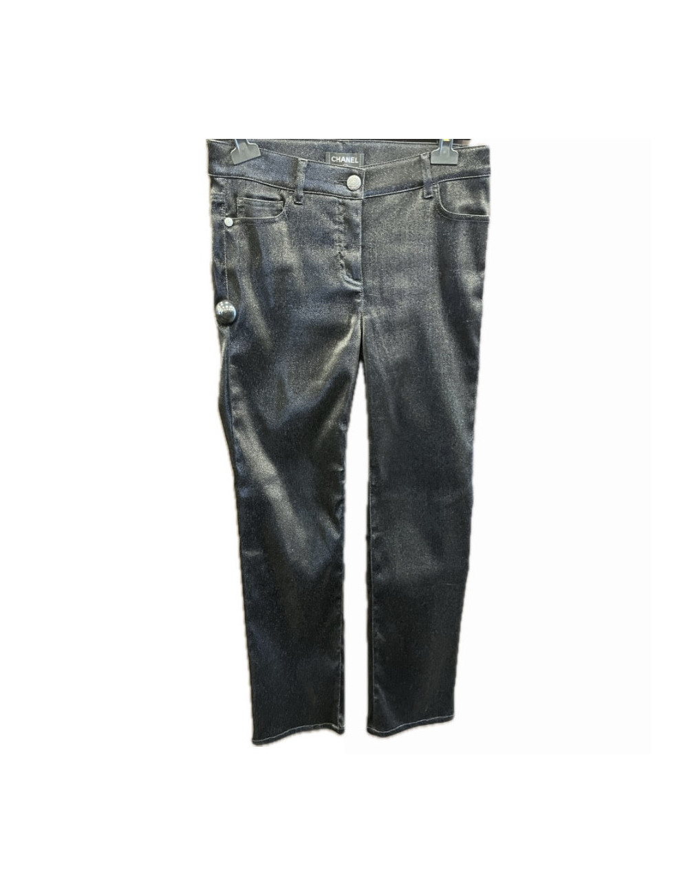 Pantalon CHANEL T 40 stretch noir