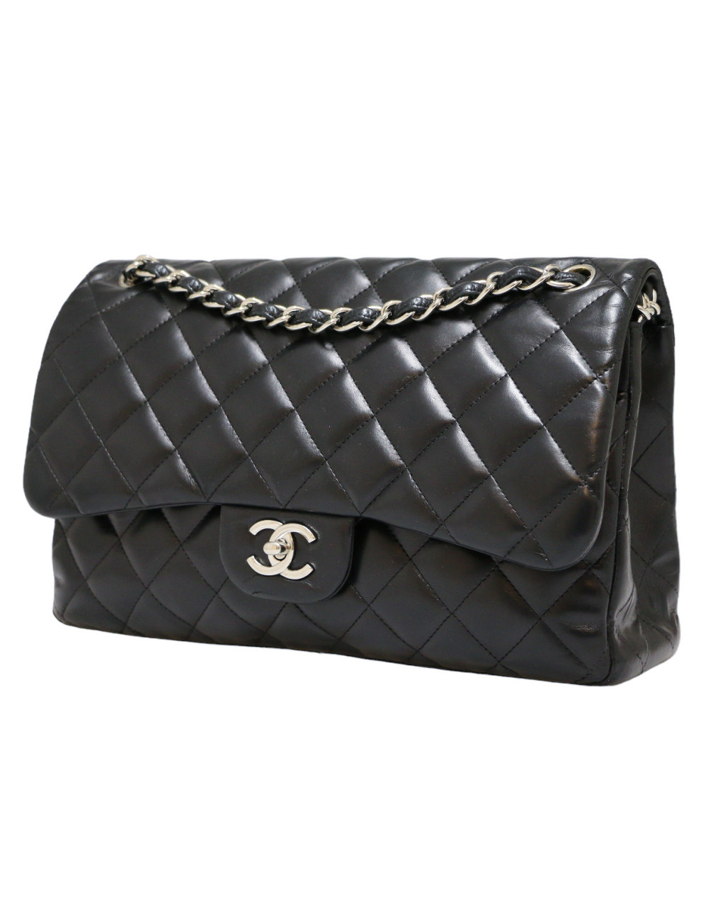 Jumbo CHANEL double flap bleu