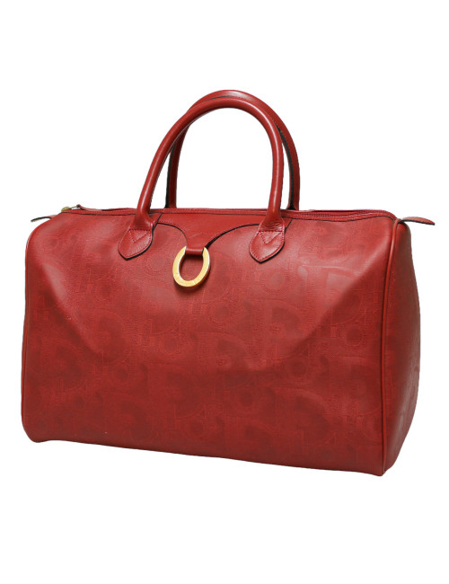 Polochon T 45 DIOR Toile emboissée rouge