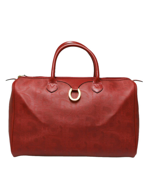 Polochon T 45 DIOR Toile emboissée rouge