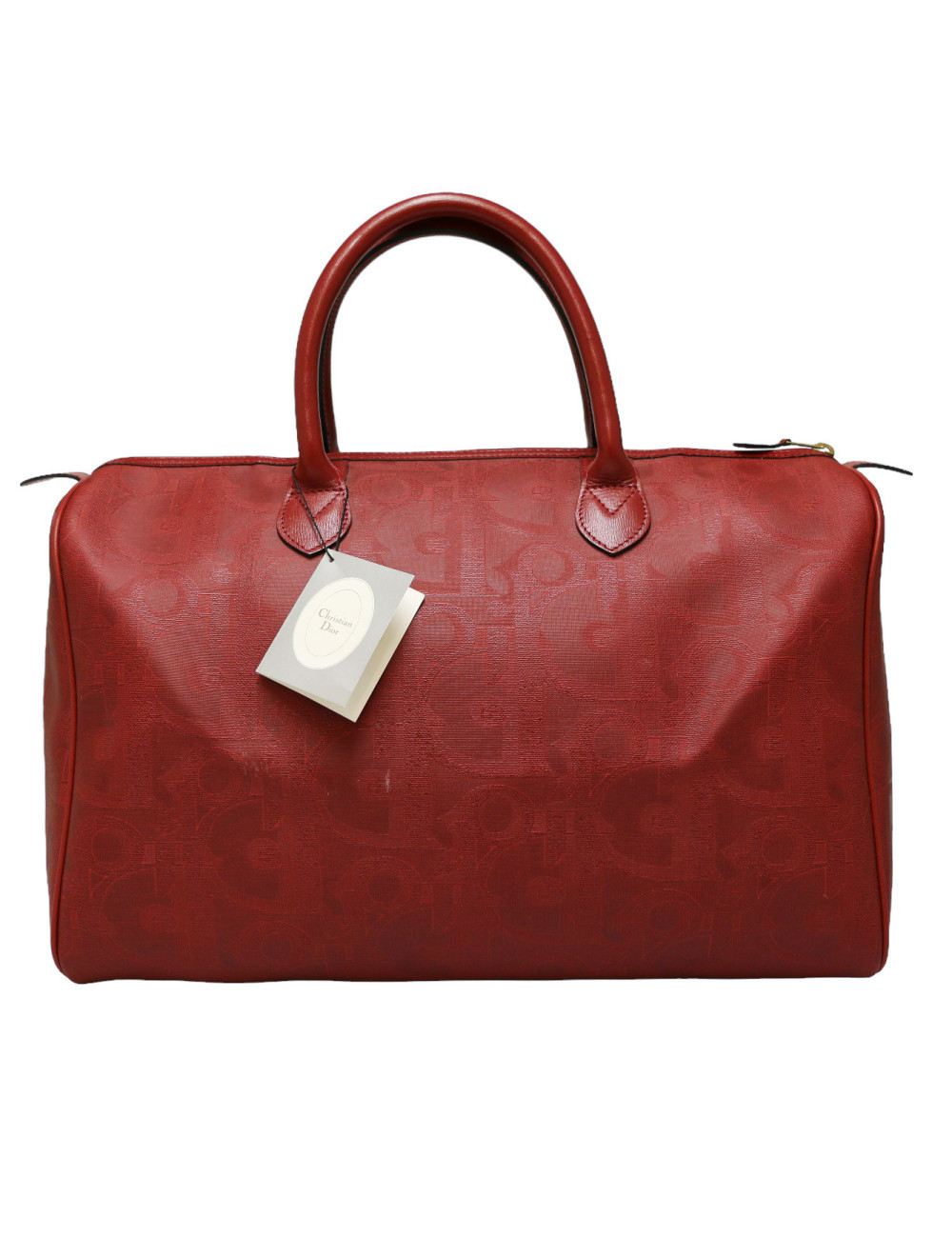 Polochon T 45 DIOR Toile emboissée rouge