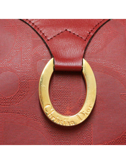 Polochon T 45 DIOR Toile emboissée rouge