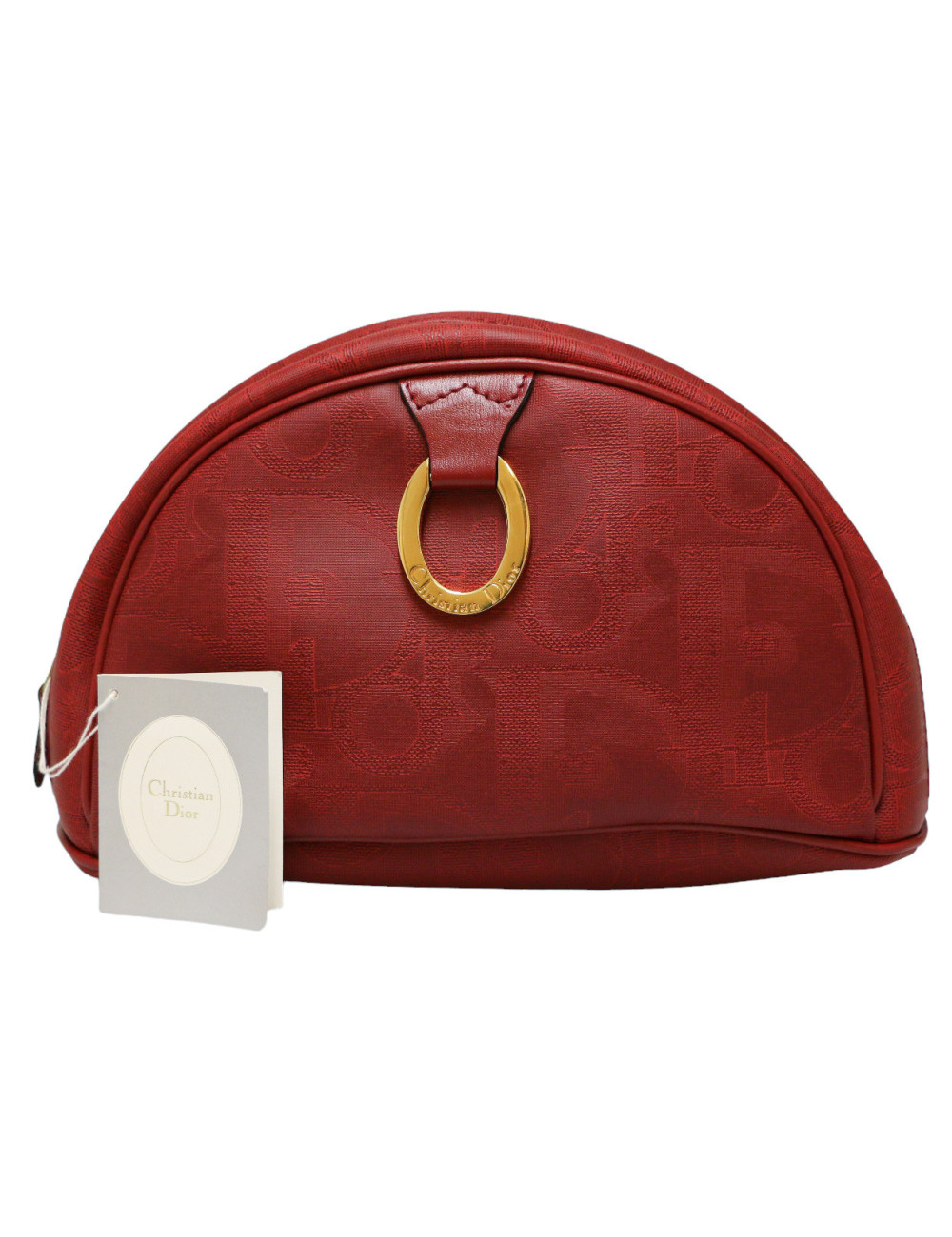 Trousse CHRISTIAN DIOR demi lune rouge