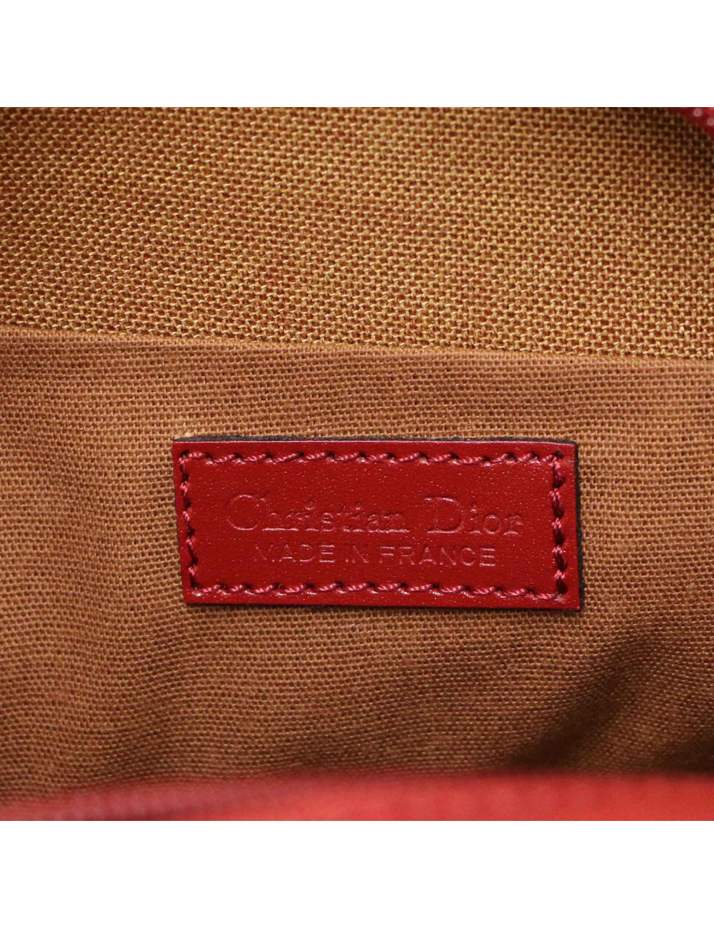 Trousse CHRISTIAN DIOR demi lune rouge