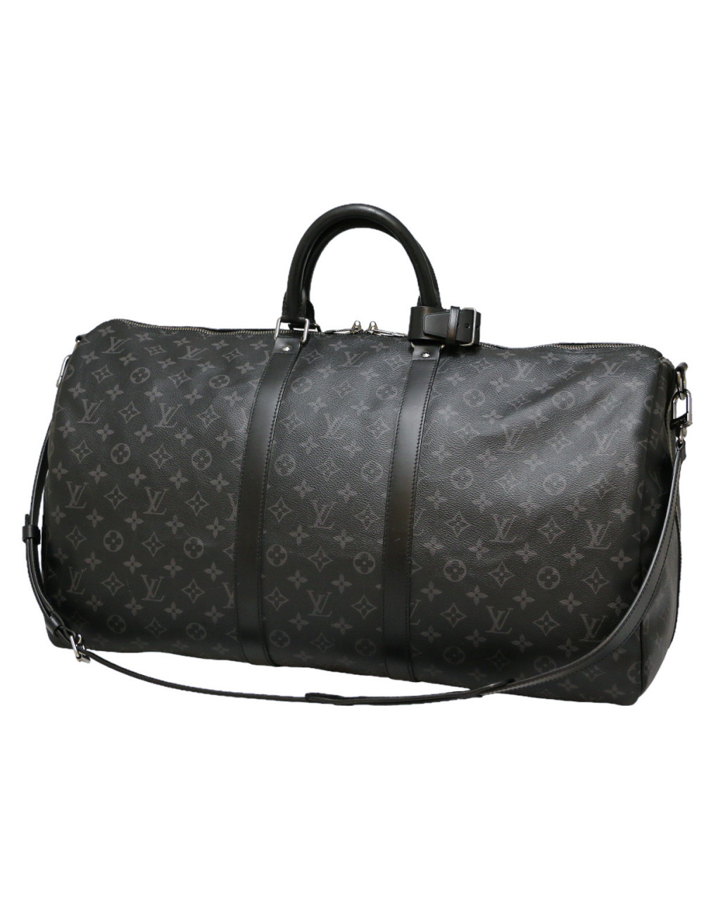 Keepall 65 LOUIS VUITTON toile Moniogram gris