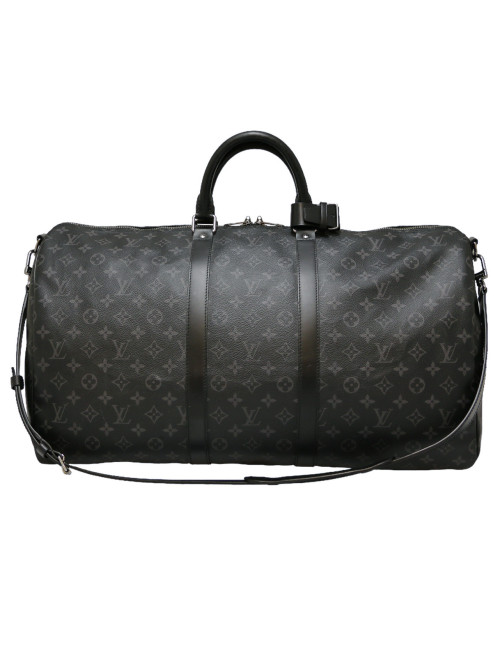 Keepall 65 LOUIS VUITTON toile Moniogram gris