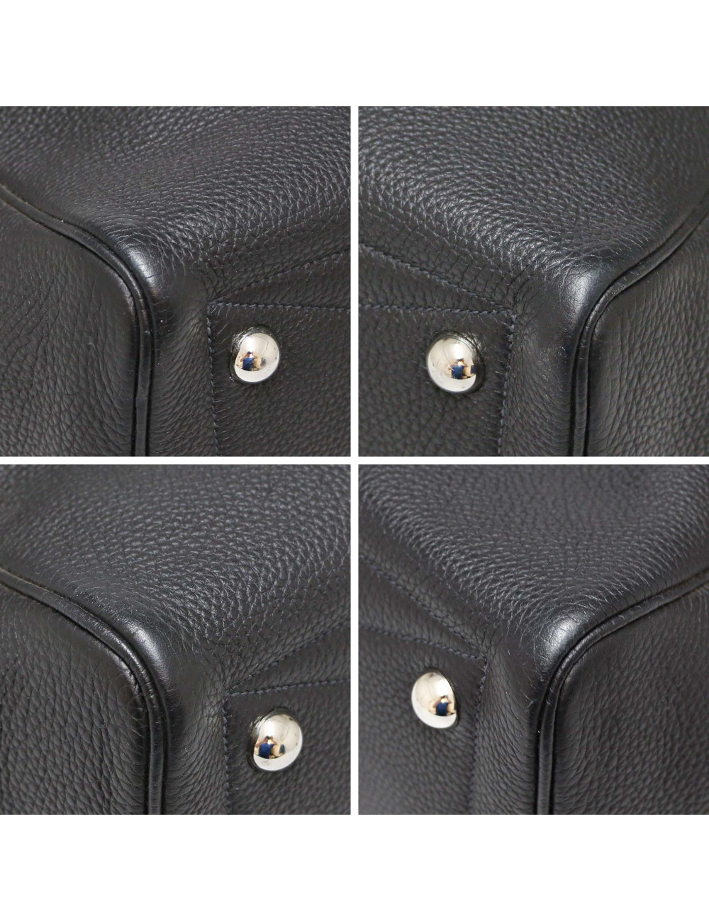 Sac Victoria Hills HERMES de voyage Taurillon noir