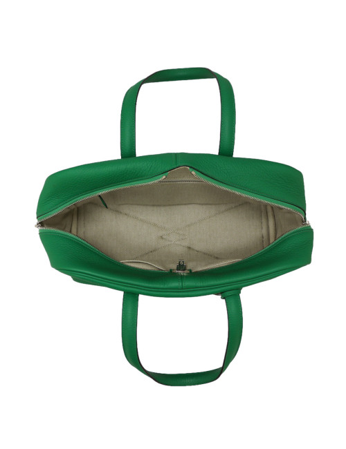 Sac Victoria HERMES taurillon Bambou