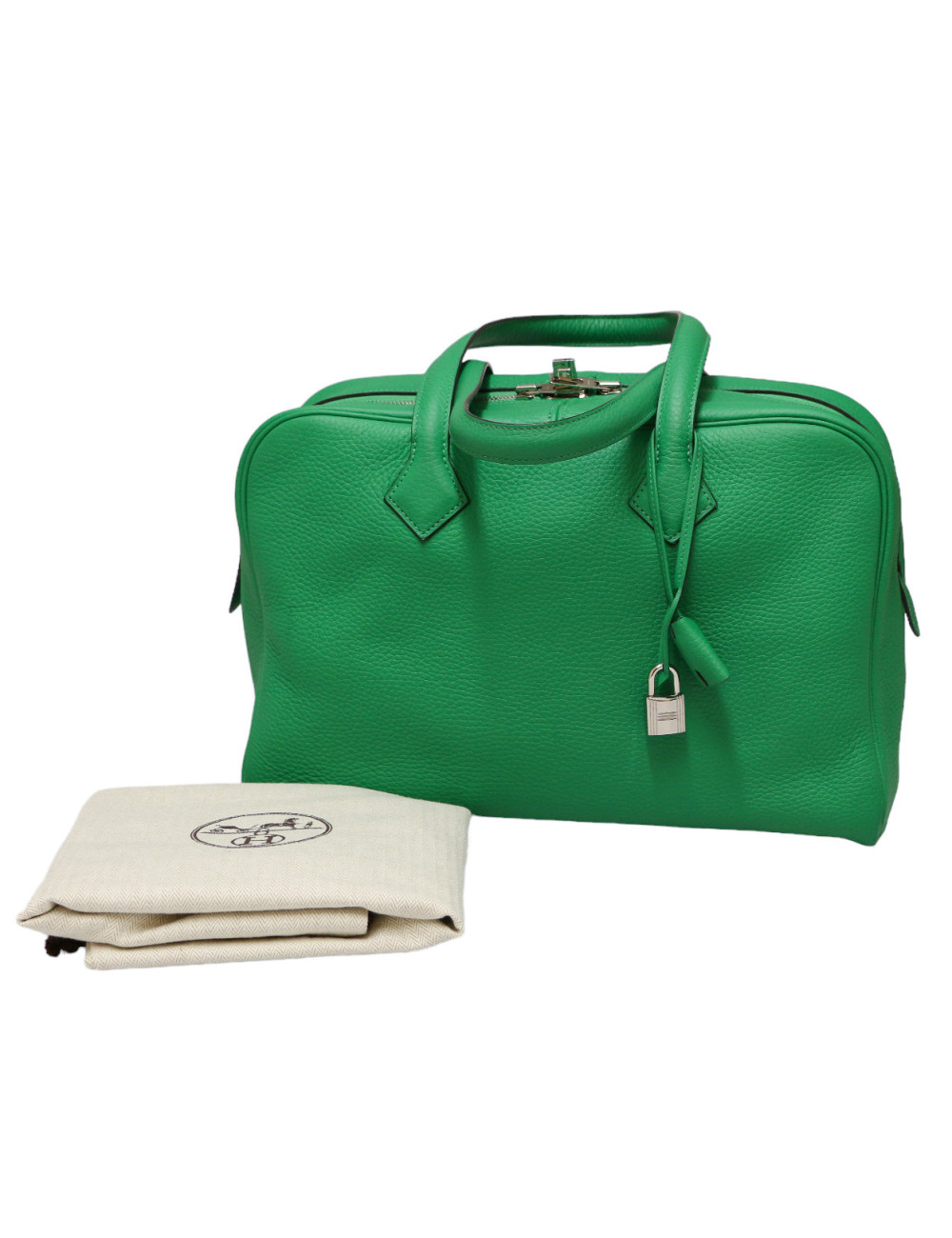 Sac Victoria HERMES taurillon Bambou