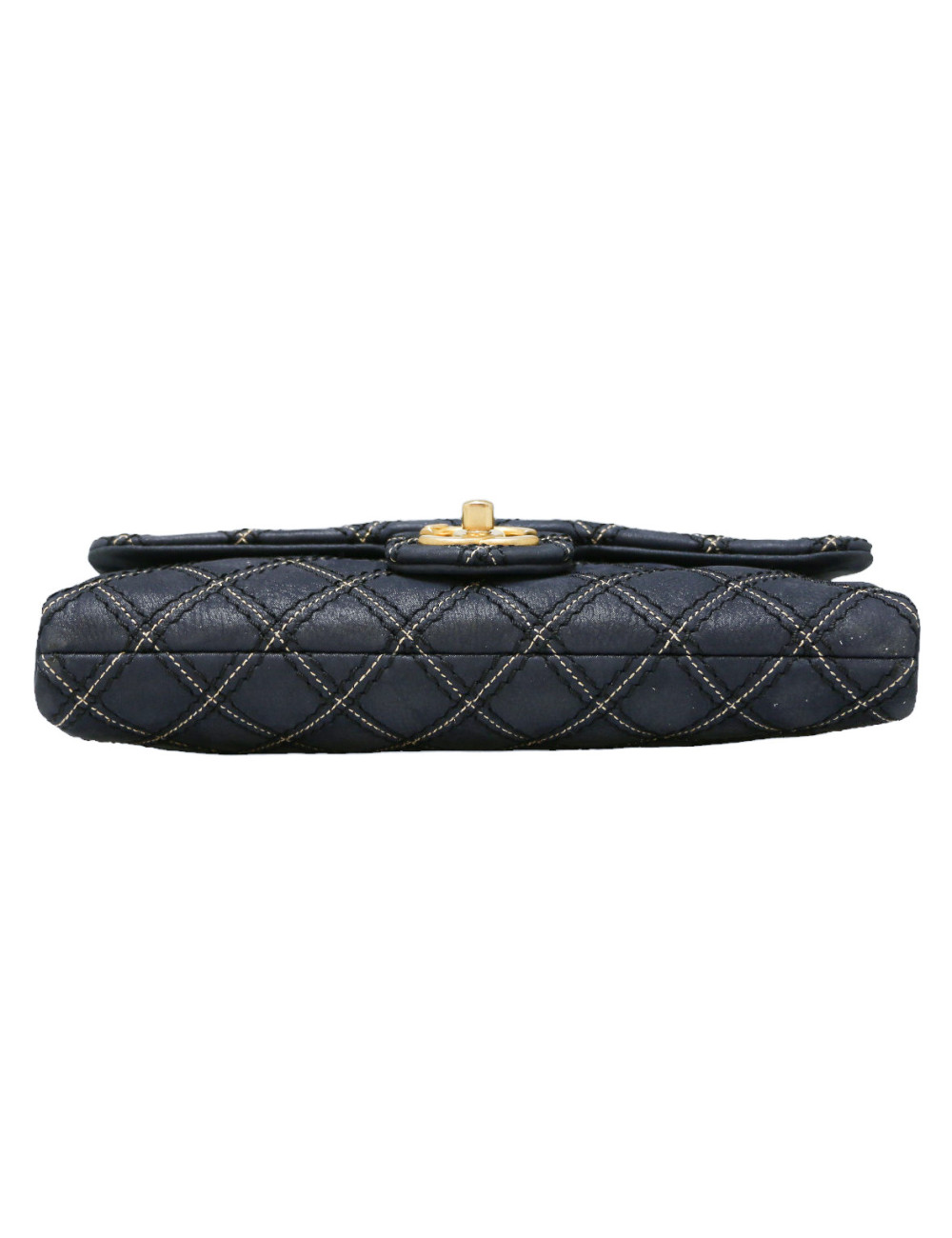 Sac CHANEL bleu matelassé