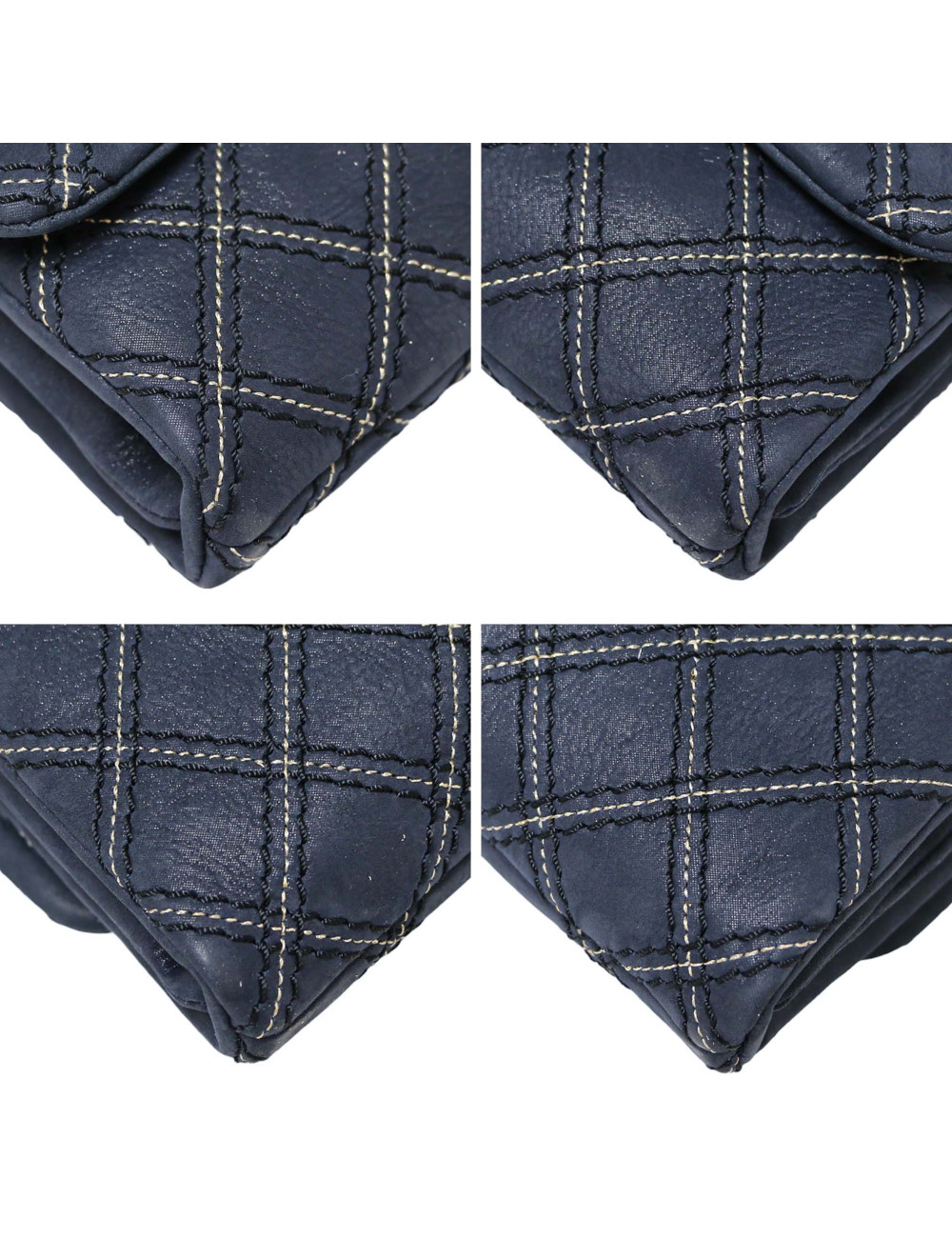 Sac CHANEL bleu matelassé