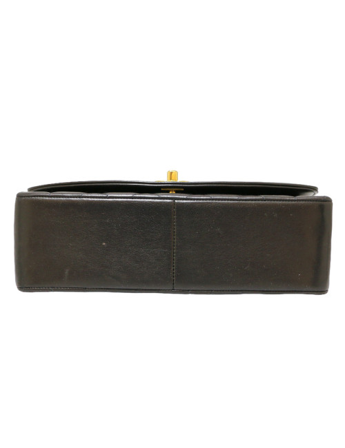 Sac Diana CHANEL cuir noir