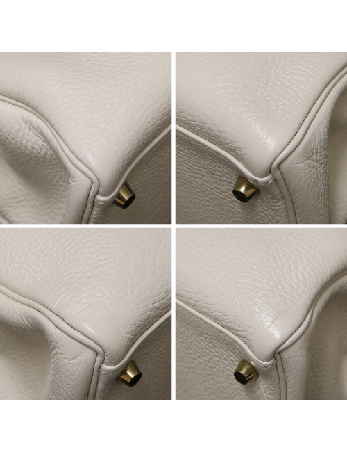 Sac Kelly 32 blanc HERMES taurillon clémence