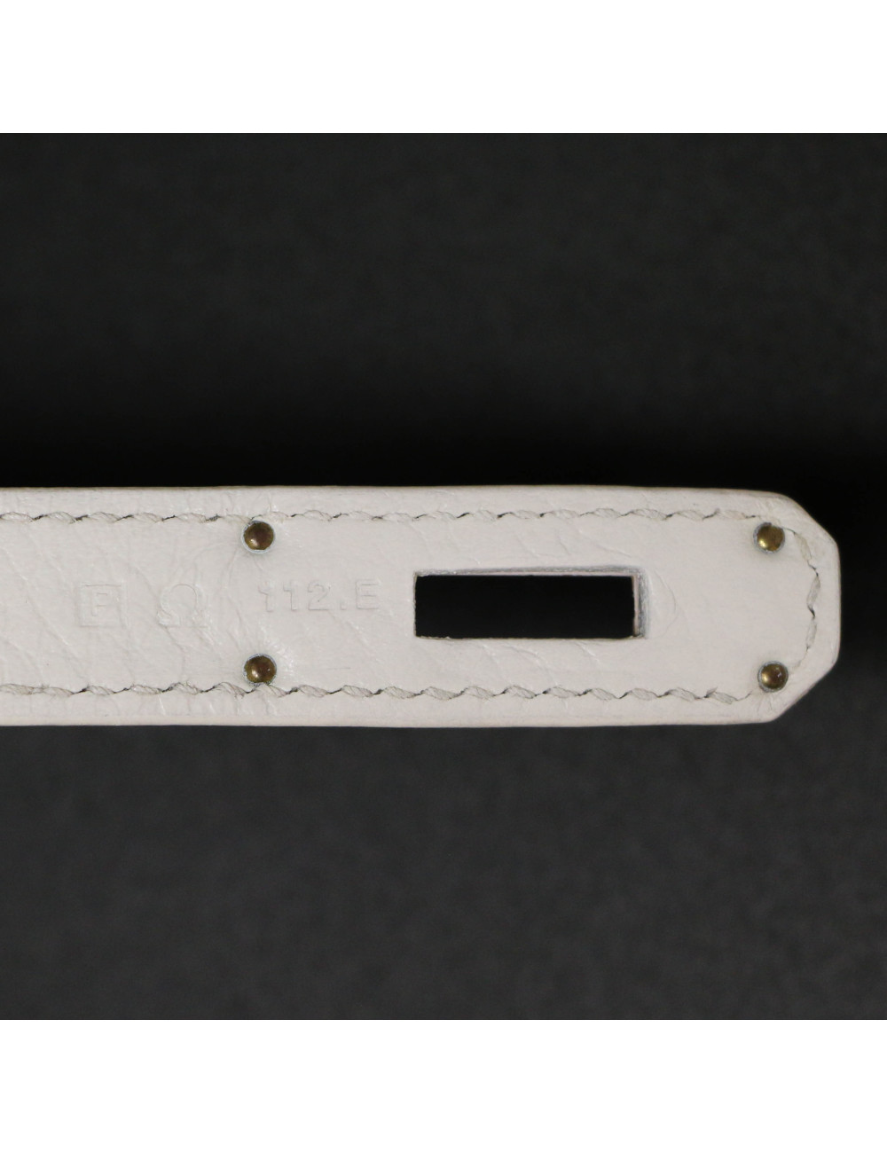 Sac Kelly 32 blanc HERMES taurillon clémence