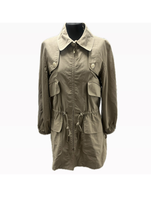 Blouson long CHANEL T 40 beige