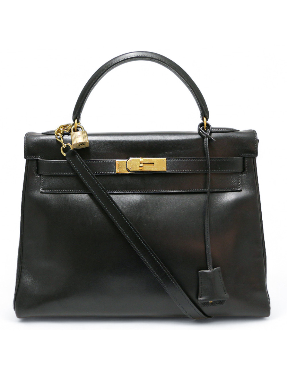 Kelly 32 HERMES box noir
