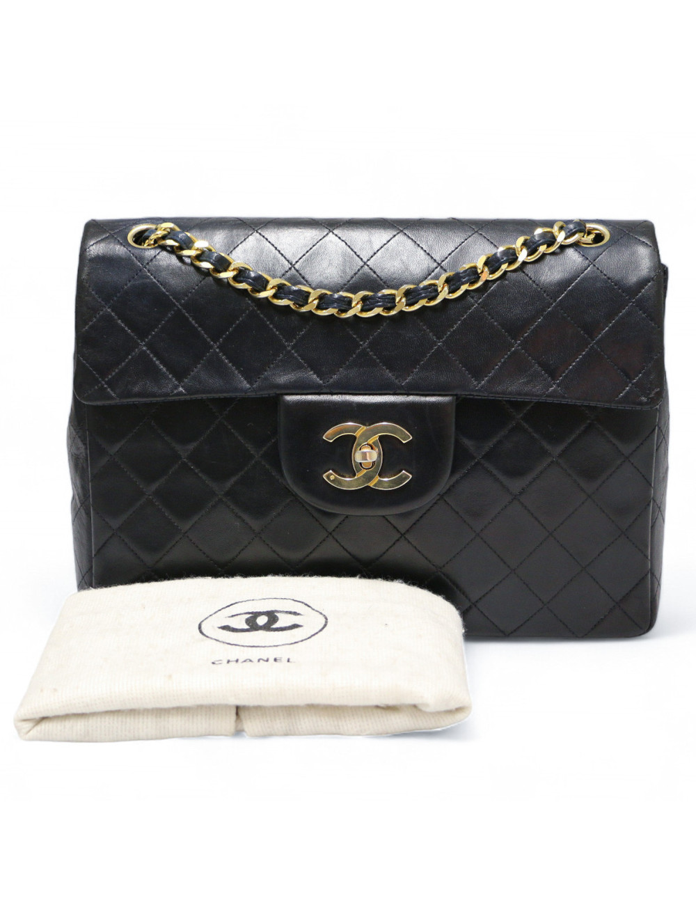 Sac CHANEL matelassé bleu nuit 