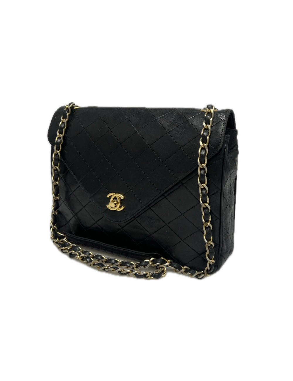 Sac CHANEL cuir matelassé noir