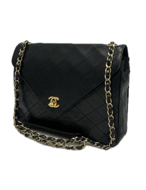 Sac CHANEL cuir matelassé noir