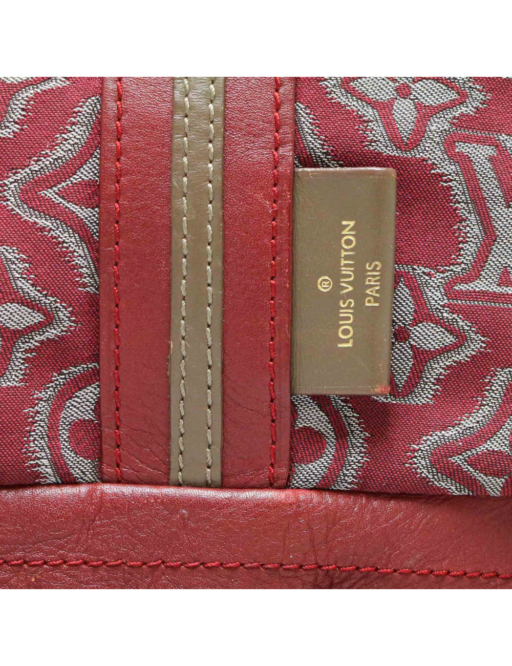 LOUIS VUITTON aviator bag in burgundy Monogram canvas
