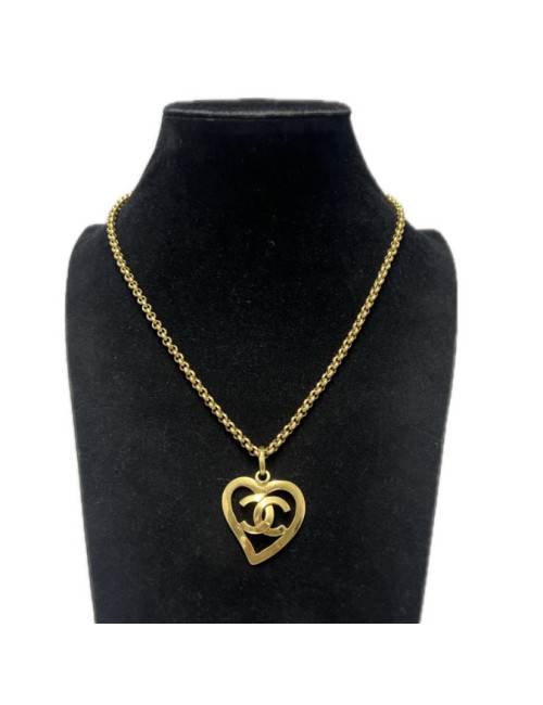 Collier coeur vintage CHANEL
