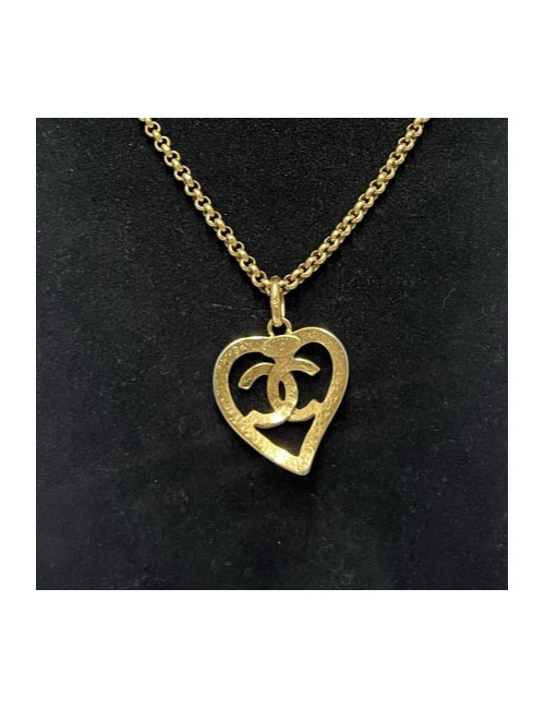 Collier coeur vintage CHANEL