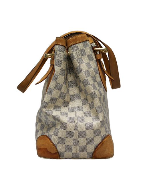 Sac Galliera LOUIS VUITTON toile damier azur
