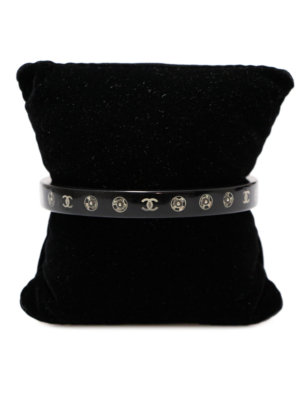 Bracelet CHANEL fin pression argent