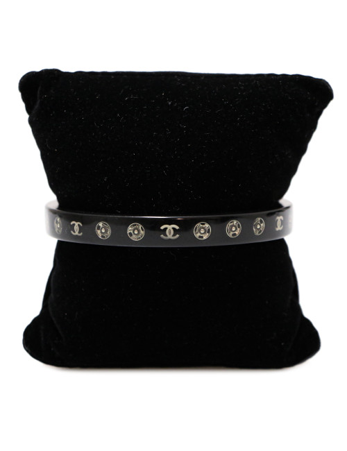 Bracelet CHANEL fin pression argent